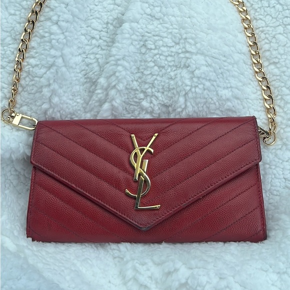Authentic YSL cassandra wallet on chain! - Picture 2 of 4